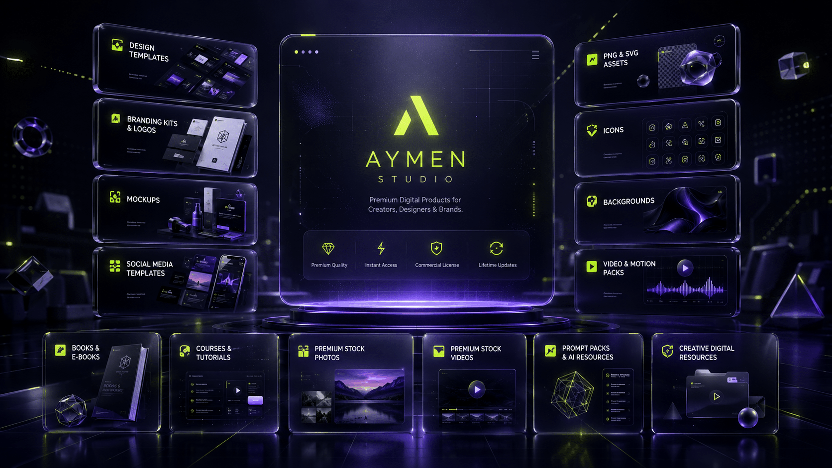 Aymen Studio Premium Digital Products Showcase